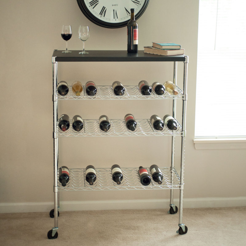 Lavish Home 27 Bottle Floor Wine Rack Wayfair